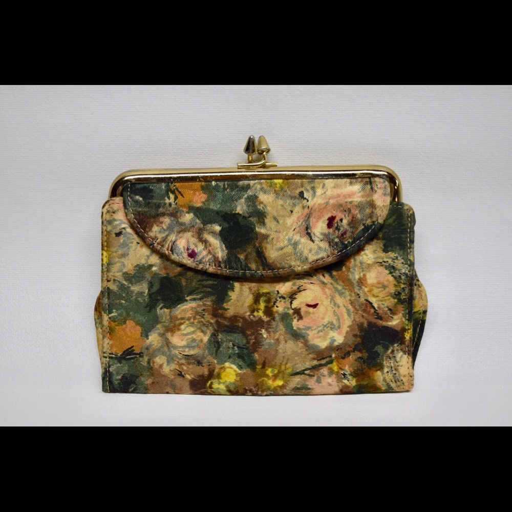 Vintage Floral Sateen Wallet/Coin Purse
